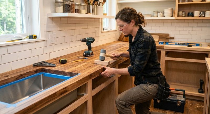 Butcher Block Installation in Napa, CA