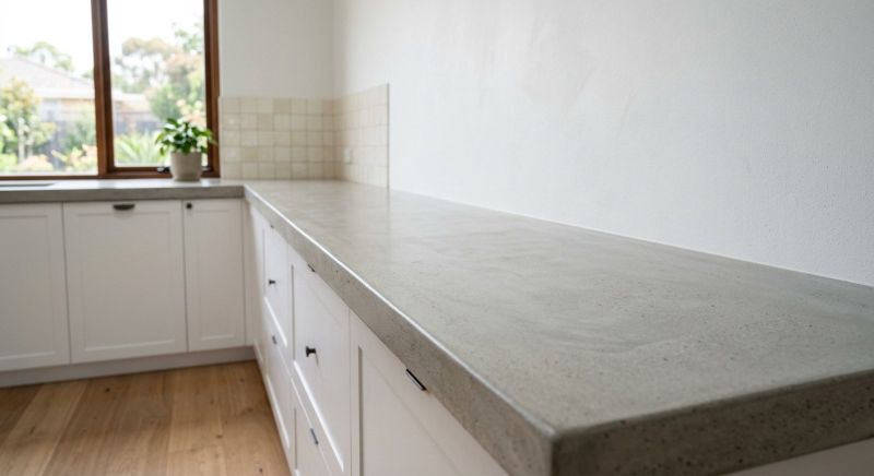 Cement Counter Installation in Sonoma County, CA