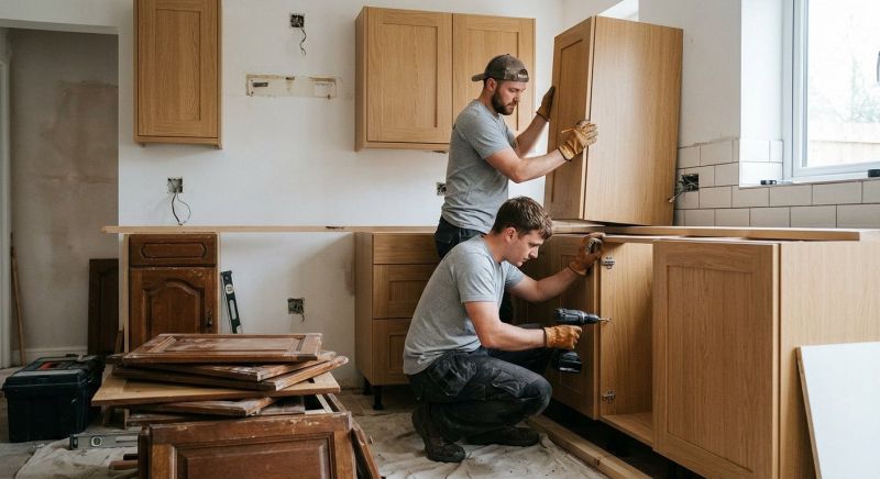 Glazed Cabinets Installation in Bloomington, IN
