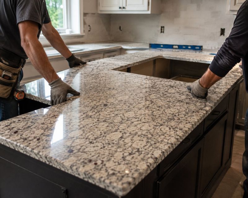 Granite Installation in Lake County, IL
