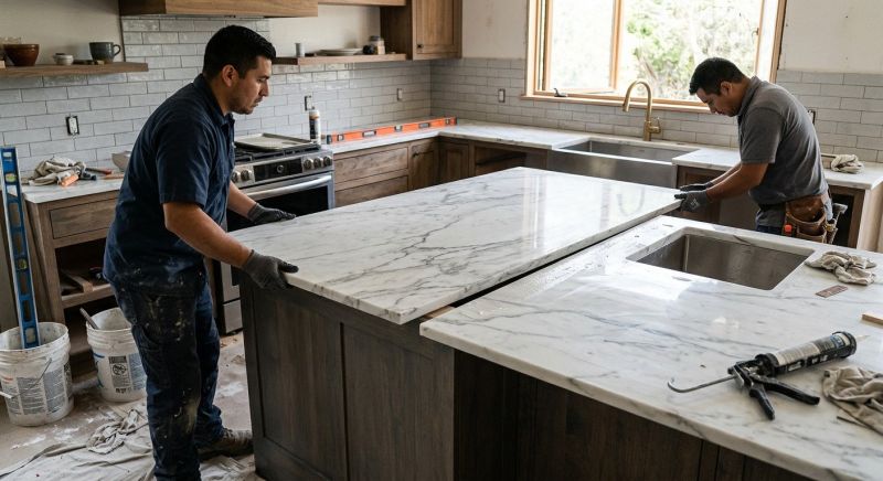 Marble Countertop Installation in Sonoma County, CA