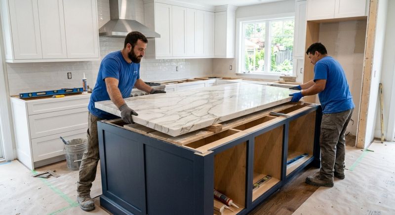 Marble Countertop Installation in Marin County, CA