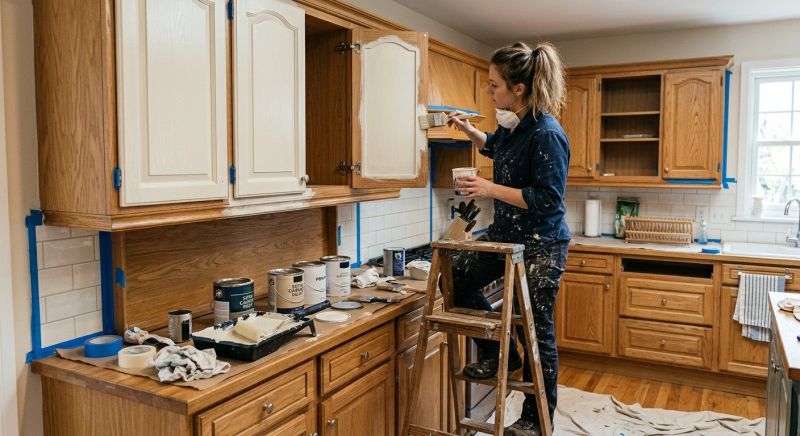 Oak Cabinet Remodeling in Dayton, OH