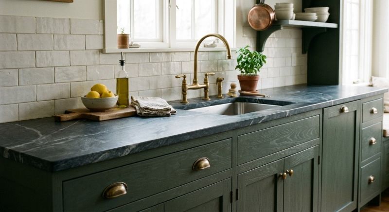 Soapstone Counter Installation in Sacramento, CA