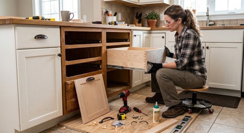 Wood Cabinet Installation in Bloomington, IN