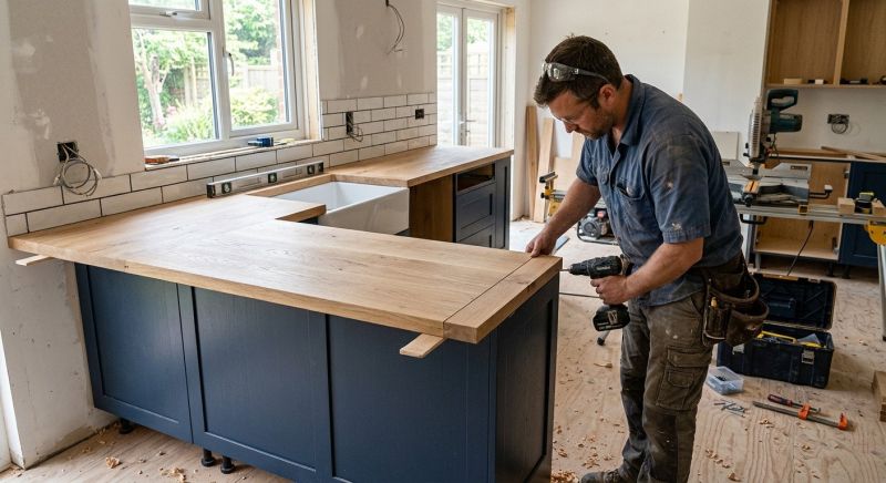 Wood Countertop Installation in Napa, CA