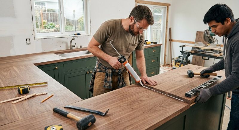 Wood Countertop Installation in Napa, CA